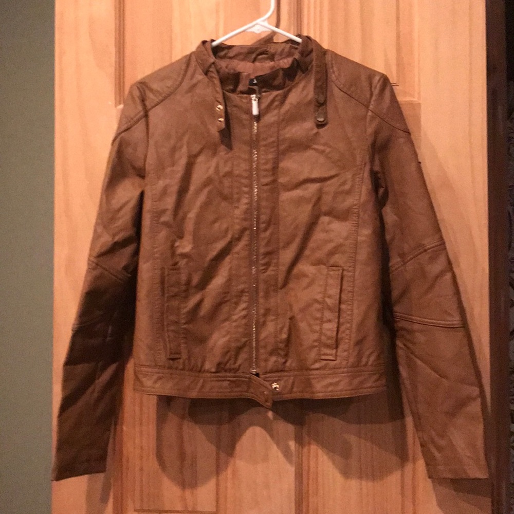 New without tags faux leather jacket